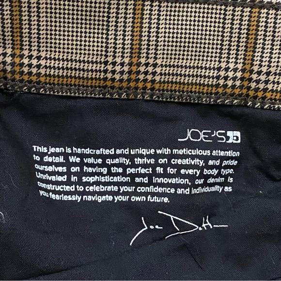 JOE’S Jeans The Charlie Coated High Rise Skinny Jeans Butterscotch Check Size 28 - Picture 10 of 15